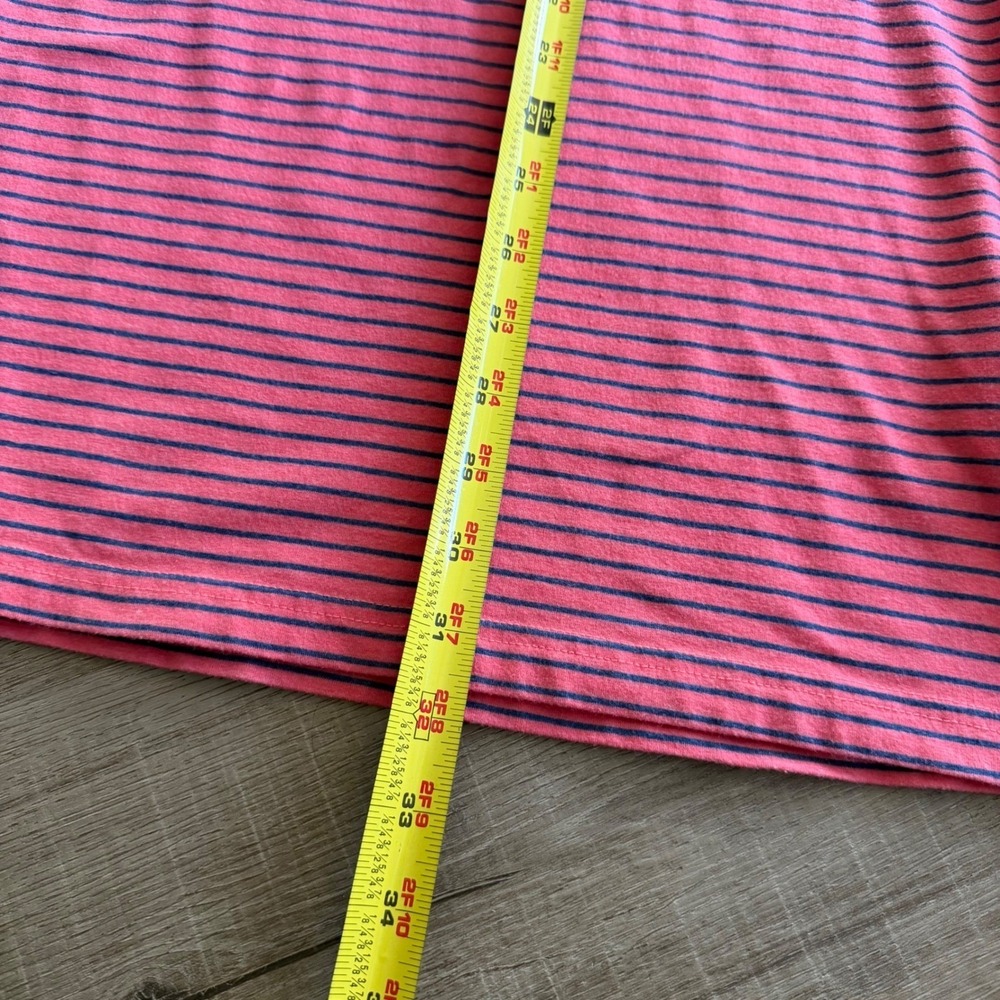 Polo Ralph Lauren Performance Mens XXL Striped Polo Shirt Pink Navy Blue - Picture 6 of 8